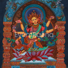 Original 6-Arms Vasudhara Thangka