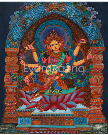 Original 6-Arms Vasudhara Thangka