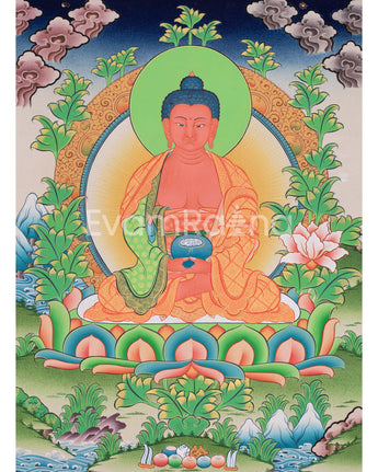 The Buddha Of Infinite Light Thangka