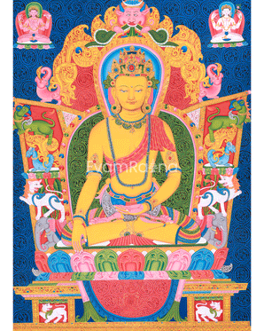 enlightened-dharma-teacher-shakyamuni-buddha-paubha-artwork