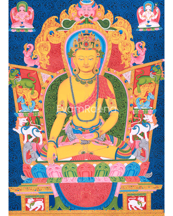 enlightened-dharma-teacher-shakyamuni-buddha-paubha-artwork