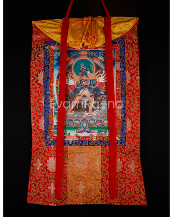 Kalachakra and Vishvamata, Yidam Deity Thangka