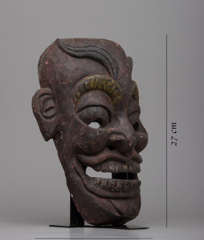 Table Top Wooden Mask | Antique Decor for Distinctive Settings