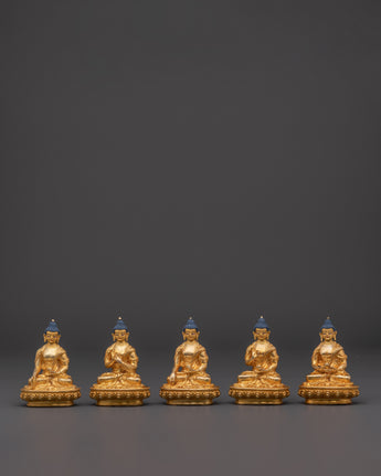 The Five Wisdom Buddhas Statue