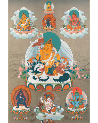5 Jambhala Thangka Print