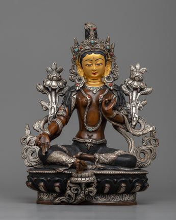 green-tara-hand-carved-statue