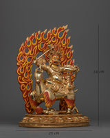 Powerful Protector Deity Garwa Nagpo Damchen