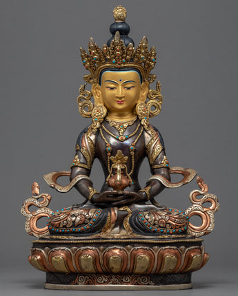Buddha Amitayus Gold Sculpture