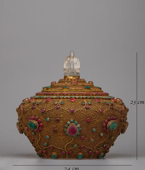 Tibetan Rice Bowl Pot |  Symbolizing Nourishment and Cultural Richness