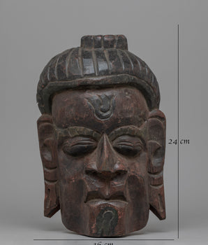 Carved Wood Mask | Enhancing Your Space with Artistic Sophistication