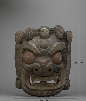 Mahakala Mask Authentic | Harnessing the Ancient Power of Tibetan Tradition