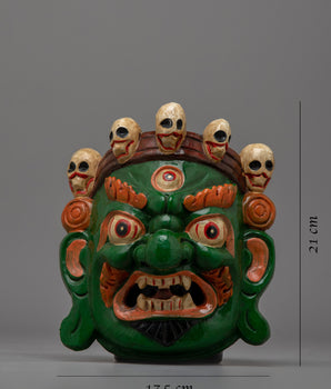 Nepal Mahakala Mask | Embodying the Fierce and Protective Spirit of Tibetan Tradition
