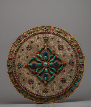Silver Wall Hanging Decor Mandala | Artwork Crafted to Harmonize with Your Aesthetic