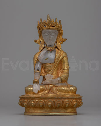 Shakyamuni Buddha Crystal Statue