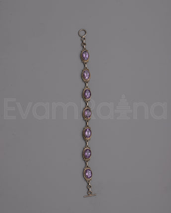 Amethyst Silver Bracelet