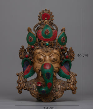 Ganesh Ji Wall Hanging | Handcrafted Spiritual Decor Featuring the Elephant God