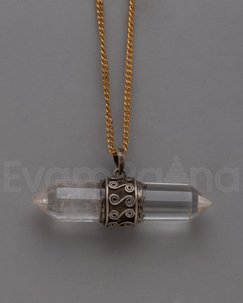 Crystal Pendant Sterling Silver