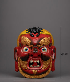 Fierce Deity Face Mask | Traditional Wall hanging  Symbolizing Power & Mysticism