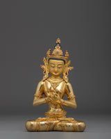 Golden Cosmic Buddha Vairocana Statue