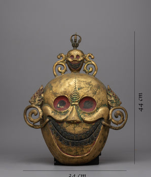 Skull Mask Wall Hanging | Decorative Mask for Enhancing Home Interiors with Spirituality