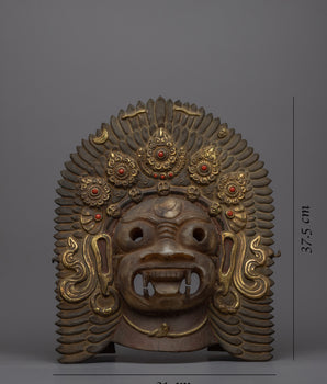 Bhairav Mask Wall Hanging | Fierce Protector for Spiritual Devotion and Home Decor