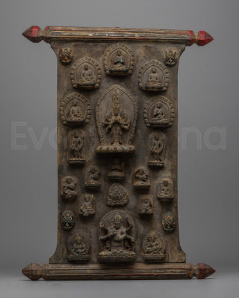 Avalokiteshvara Wood Wall Hanging