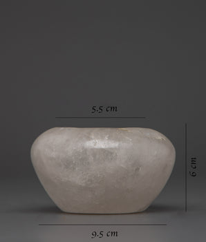 White Crystal Rice Offering Bowl | Traditional Offering for Ceremonies