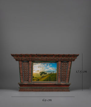 Newari Photo Frame Wood |  Handcrafted & Ready for Your Favorite Photos