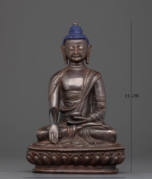 Copper Buddha Skayamuni Statue | Exquisite Detail and Unique Copper for Your Meditation Space