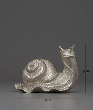Decorative Silver Snail | Prosperity Gift