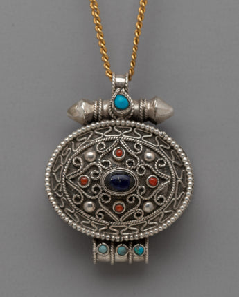Handcrafted Ghau Prayer Box Pendant