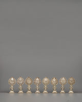 Buddhist Eight Auspicious Symbols in Electro Silver-Plated