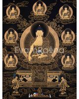 Eight Shakyamuni Buddha Thangka