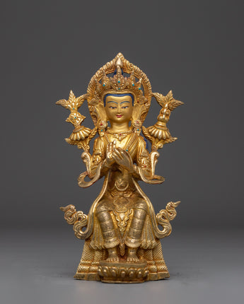 Future Buddha Maitreya Handmade Statue