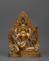 shri-saraswoti-gold-gilded
