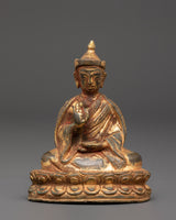 Gold Plated Karmapa Statue