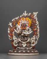 sakya-mahakala-silver-plated-oxidized-copper