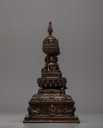 Handmade Tibetan Brass Stupa