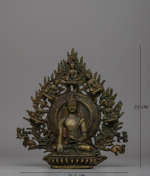 Sacred Shakyamuni Buddha Statue | Traditional Tibetan Art for Inner Peace and Wisdom