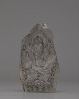 Crystal Hand-Carved Ganesh Statue for Prosperity