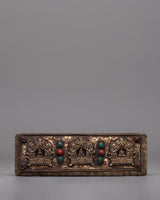 Handcrafted Gold-Plated Tibetan Book Cover
