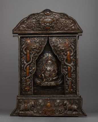 Hand-Carved Gold-Polished Iron Wall Hanging