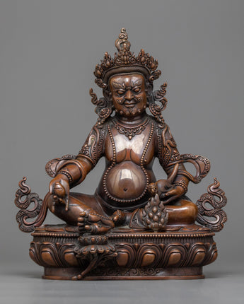 dzambhala-chocolate oxidized statue