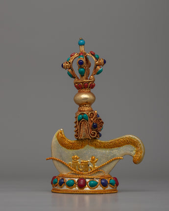 Gold-Plated Tibetan Kartika Knife