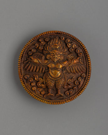 Gold-Plated Garuda Belt Buckle