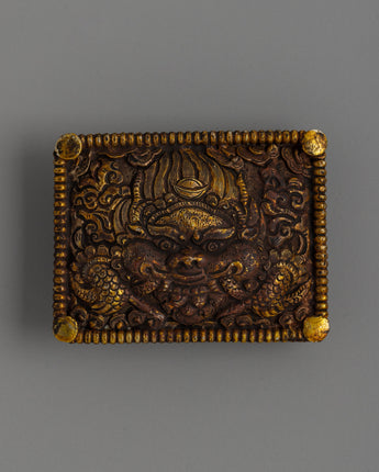 Handcrafted Gold-Plated Tibetan Belt Ornament