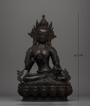 Handcrafted antique-finish Vajrasattva  bronze Buddha statue | Sacred Home Decor, Spiritual Altar Piece