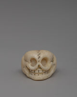 Handcrafted Skull Buffalo Bone Ring