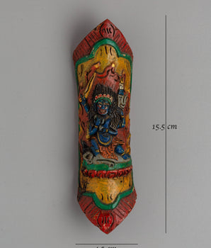 Four Armed Mahakala Buffalo Bone Apron | Tibetan Buddhist Ritual Artifact