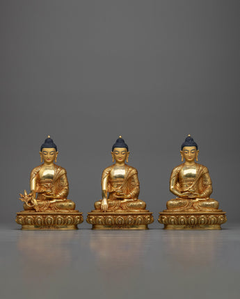 three-main buddha-statue set